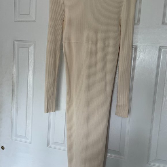 NWT Zara Long Sleeve Midi Knit Dress - Picture 5 of 6